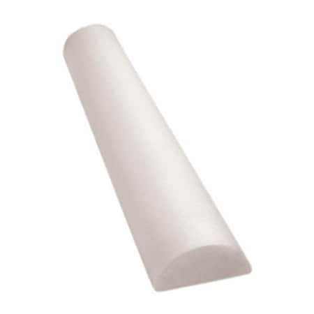 Cando International CanDo CanDo-30-2341 6 x 12 in. Full Skin PE Foam Half Round Roller - White CanDo-30-2341